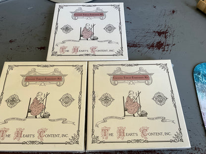 The Hearts Content choice annual ornament cross stitch kits see pictures and variations