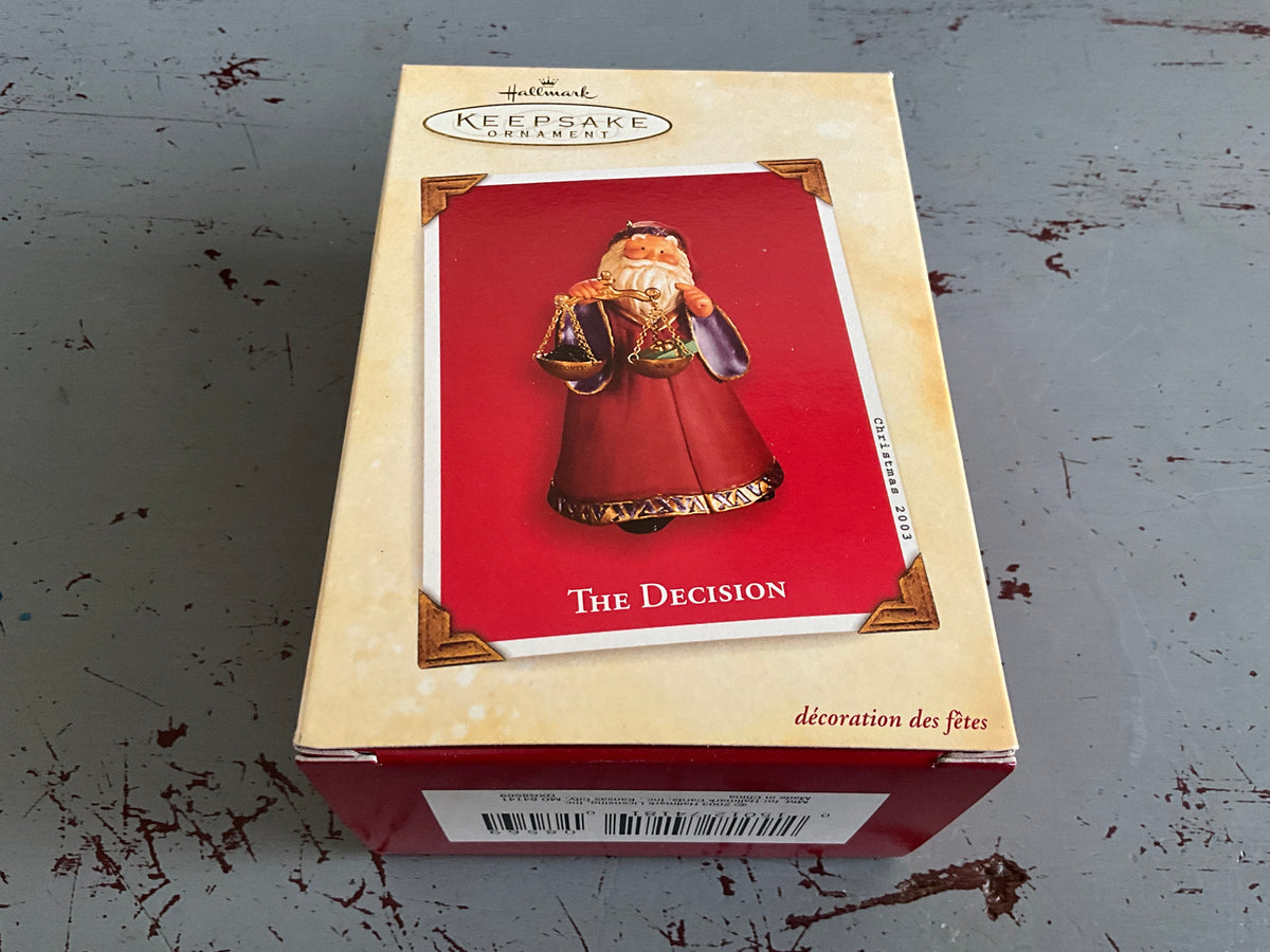 Hallmark The Decision 2003 Keepsake Ornament QXG8569