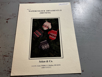 Sekas & Company Watercolour Ornaments II (Mittens)