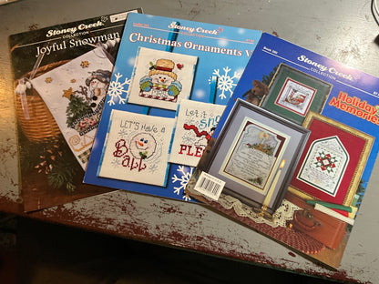 Stoney Creek choice of Christmas cross stitch charts