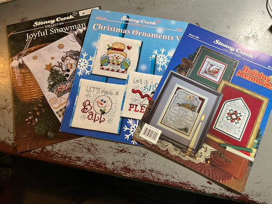 Stoney Creek choice of Christmas cross stitch charts