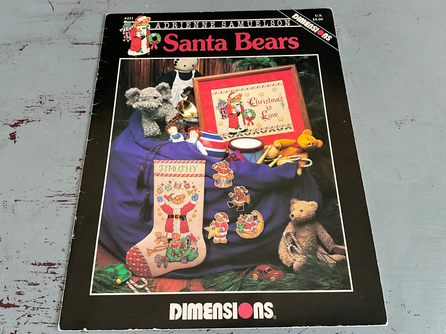 Dimensions Santa Bears 231 cross stitch chart