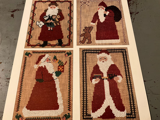 Homespun Collection 2002 collection of Santa’s cross stitch chart