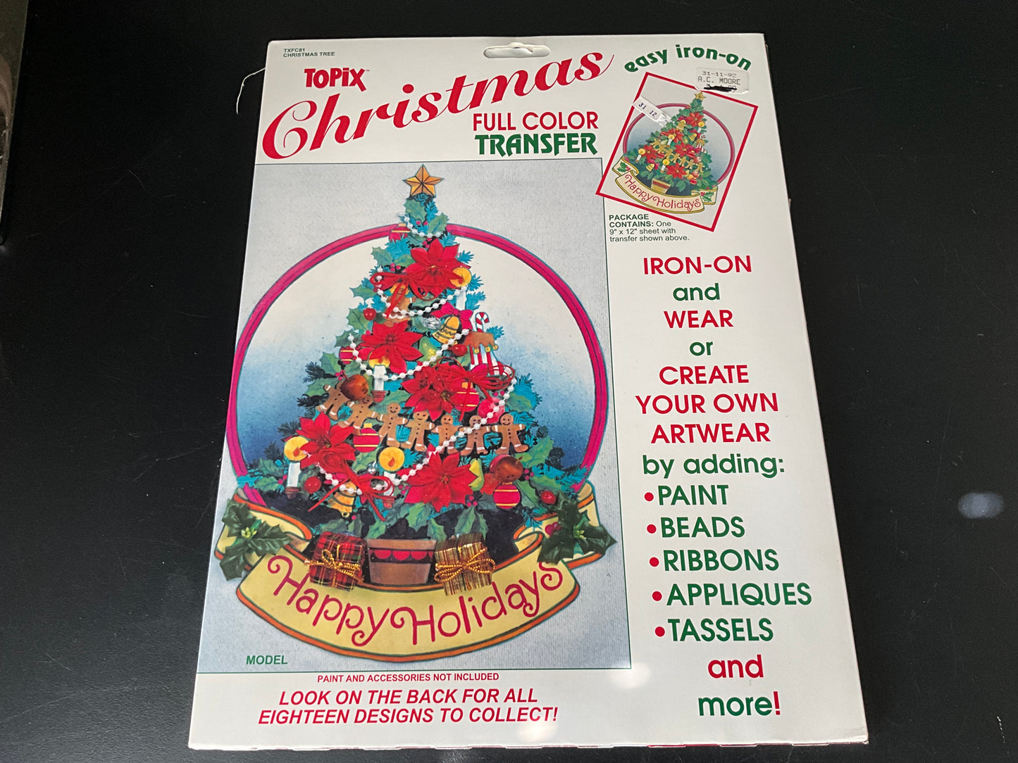 Christmas Iron-On Transfer Appliques choice see pictures & variations