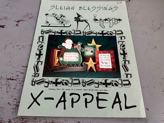 X-Appeal Sleigh Blessings counted cross stitch chart