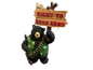 RIGHT TO BEAR ARMS Bear with guns & ammunition belt  Christmas holiday ornament