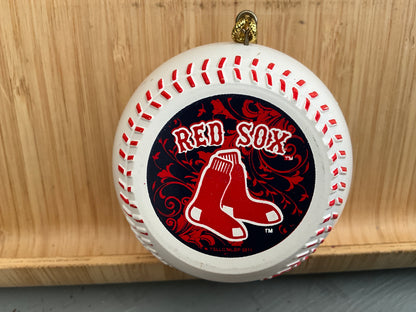Red Sox baseball sports collectible Christmas holiday ornament