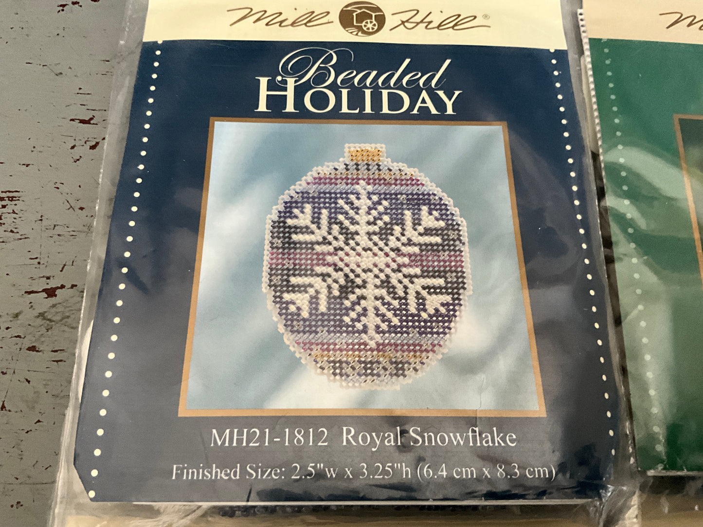 Mill Hill set of 4 beaded holiday ornament kits see pictures and description