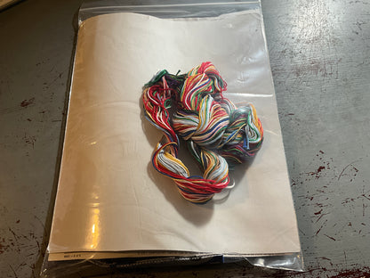 Bucilla Snowmen Greetings stamped cross stitch kit