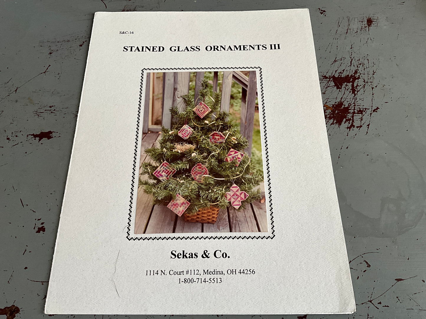 Sekas & Company Stained Glass Ornaments III cross stitch chart