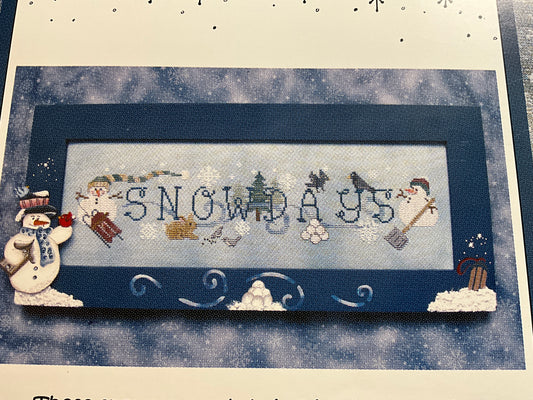 Waxing Moon Designs Simply Snowdays Cross stitch chart
