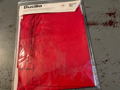 Bucilla country Holiday Table Runner Stamped fabric with instructions (thread not included) 14 inches