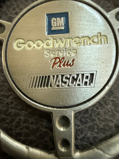 Dale Earnhardt 3 NASCAR Goodwrench pewter steering wheel Christmas ornament