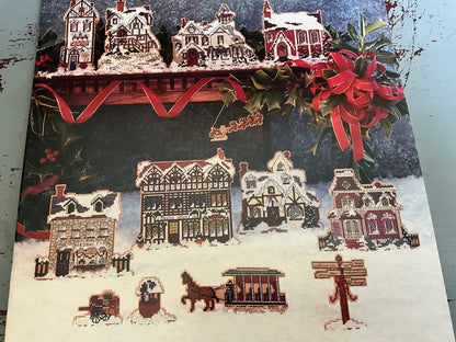 Douglas Designs choice Dickens’ Christmas Village counted cross stitch charts see pictures and variations