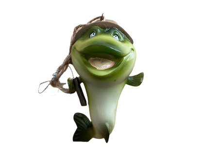 Sensational silly fish Christmas holiday ornament