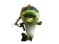 Sensational silly fish Christmas holiday ornament