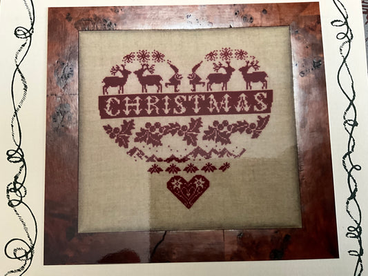 Rovaris Christmas Heart cross stitch chart