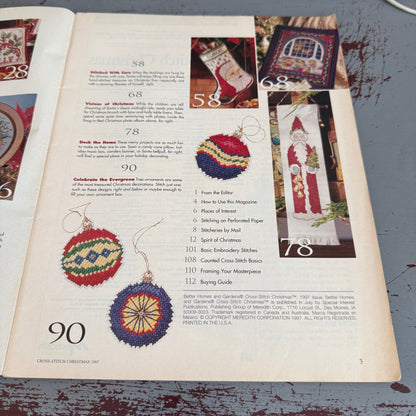 Better Homes and Gardens Cross Stitch Christmas 41 Charts 1997 Counted Cross Stitch Magazine