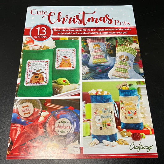 Craftways Cute Christmas Pets 2018 counted cross stitch chart 13 patterns