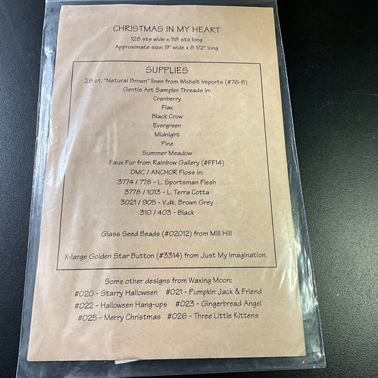 Waxing Moon Designs choice vintage counted cross stitch charts see pictures and variations*