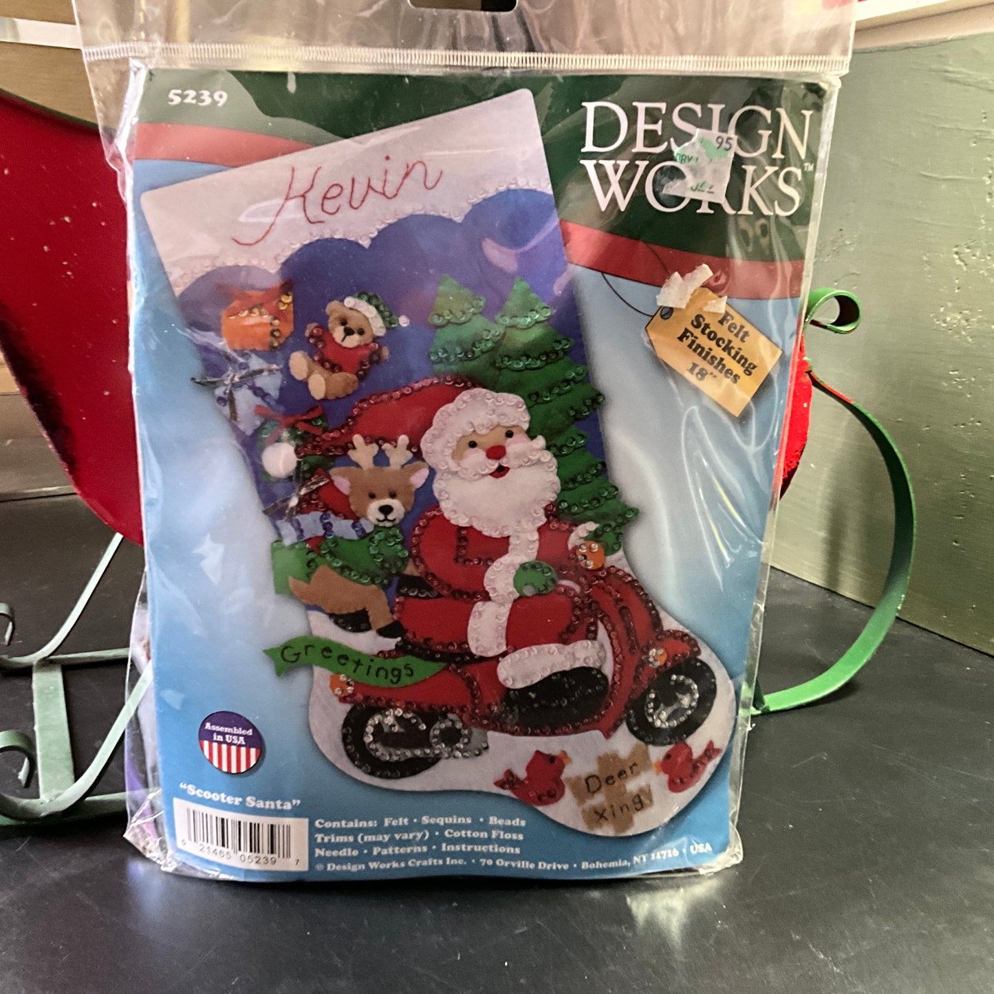 Design Works choice felt Christmas stocking kits see pictures and variations*