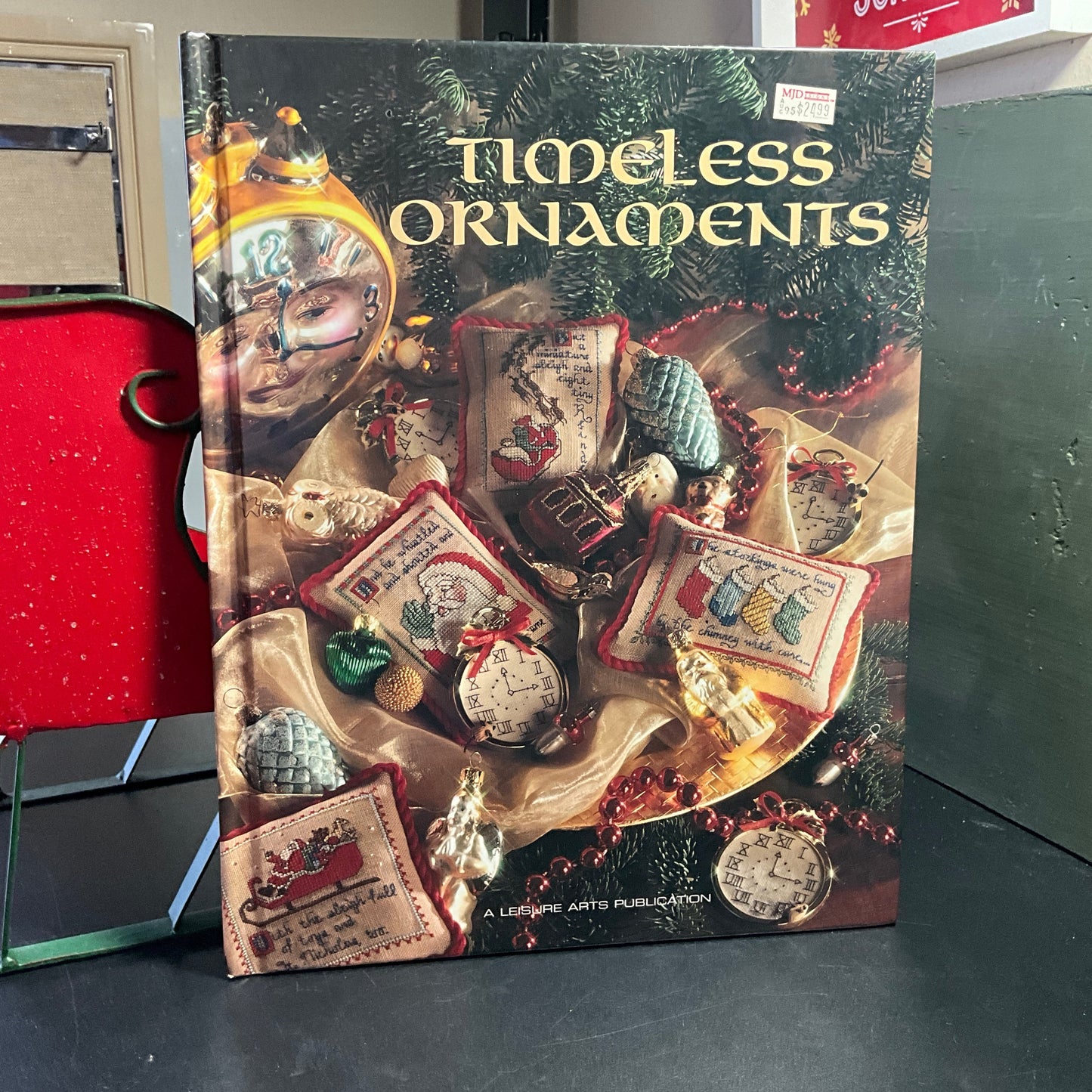 Leisure Arts Timeless Ornaments counted cross stitch book