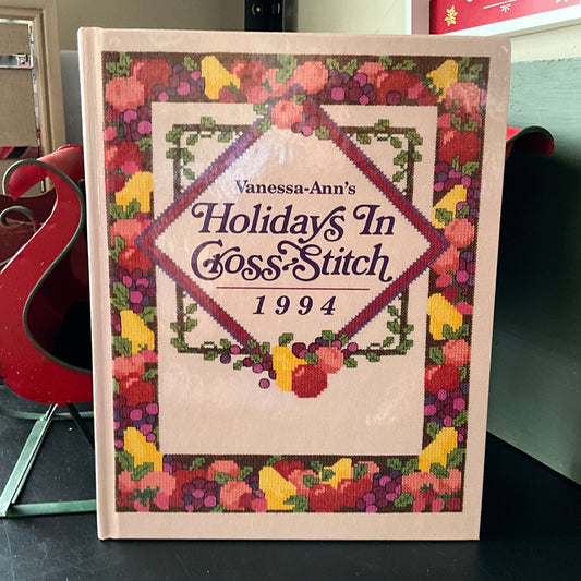 Vanessa-Ann's Holidays In Cross Stitch choice vintage hardcover pattern books see pictures and variations*