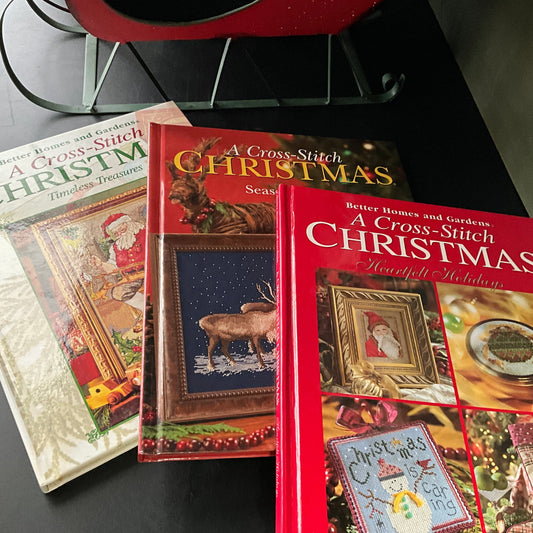 Better Homes and Gardens A Cross Stitch Christmas choice vintage hardcover cross stitch pattern books see pictures and variations*