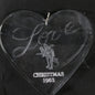 Hallmark, Love, Skater Heart Shaped, Dated 1983, Acrylic Ornament, QX3057