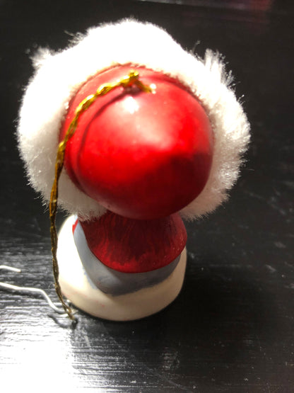 Jolly Jingles, Collector Bell Ornament, Hand Painted Porcelain Bisque