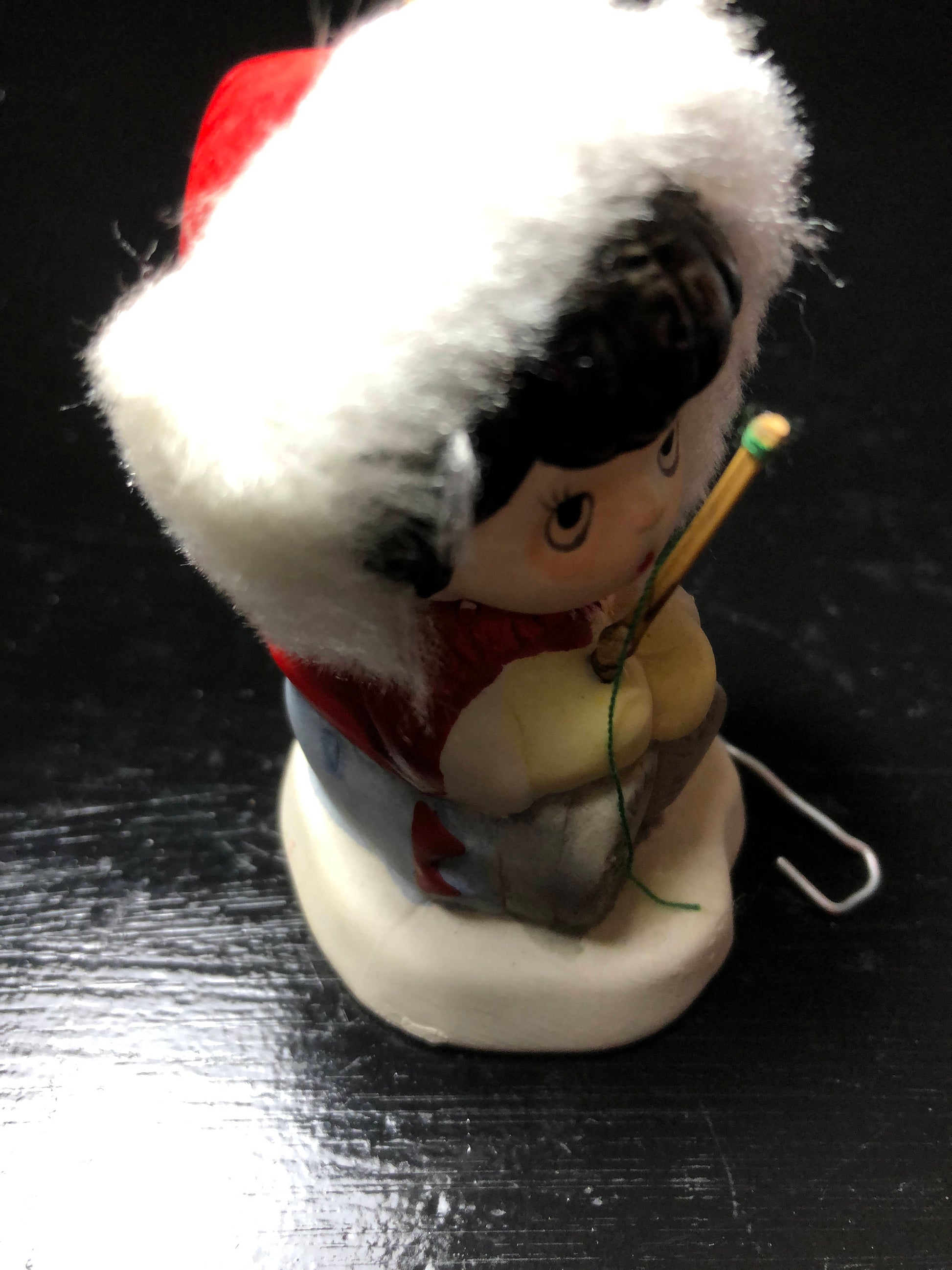 Jolly Jingles, Collector Bell Ornament, Hand Painted Porcelain Bisque