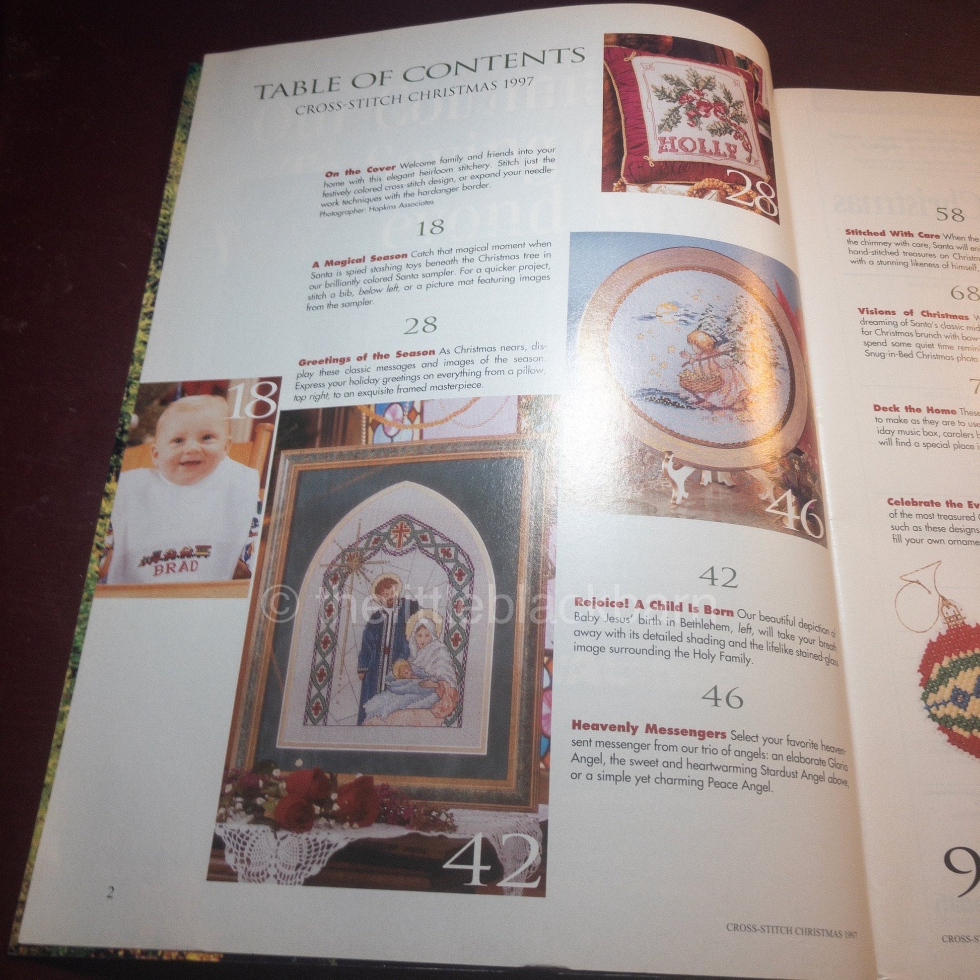 Cross Stitch Christmas, 41 Charts to Stitch, Vintage 1997, Counted Cross Stitch Magazine