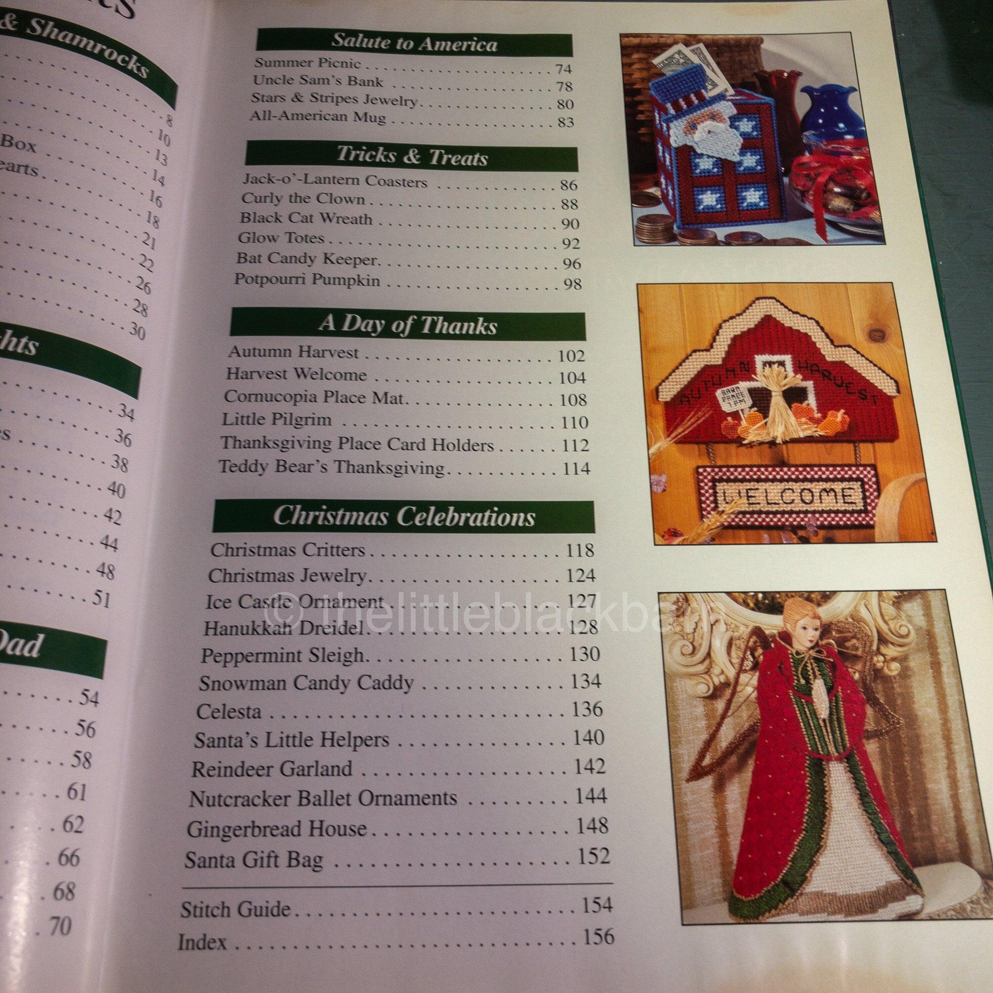 House of White Birches, Festival of Holiday, Plastic Canvas, Vintage 1995 Hardcover Book