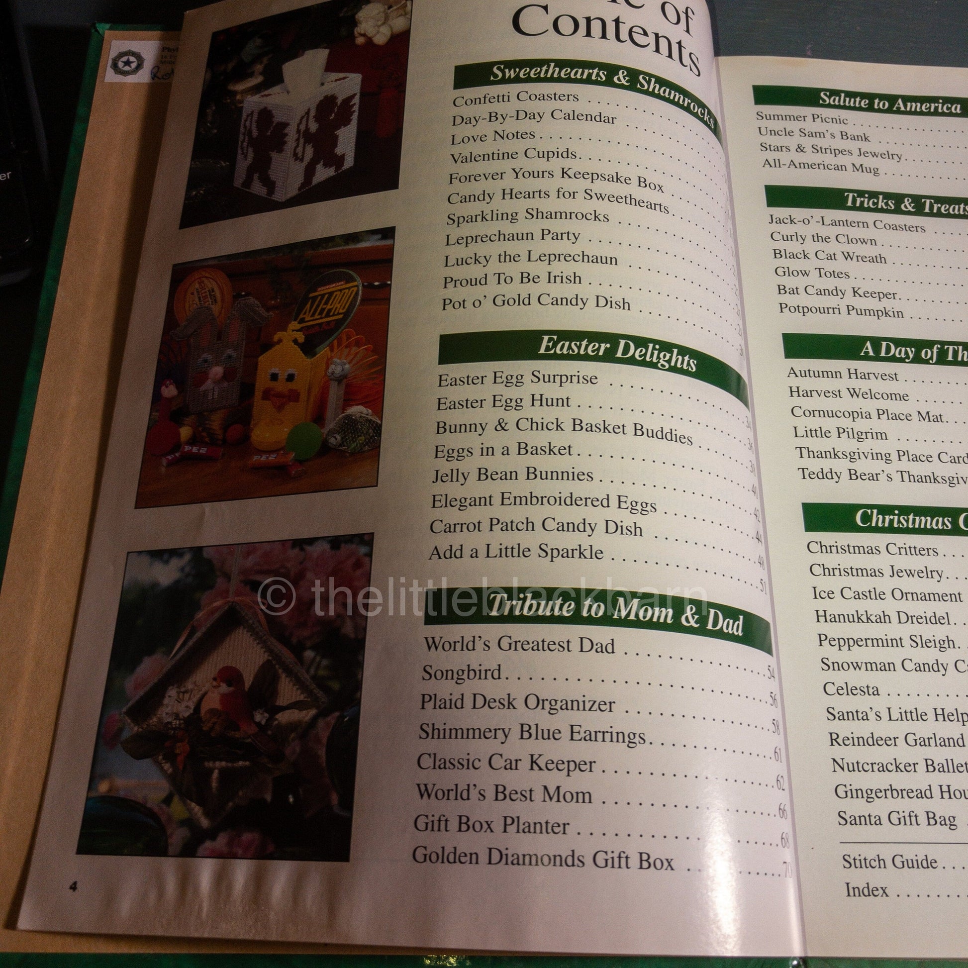 House of White Birches, Festival of Holiday, Plastic Canvas, Vintage 1995 Hardcover Book