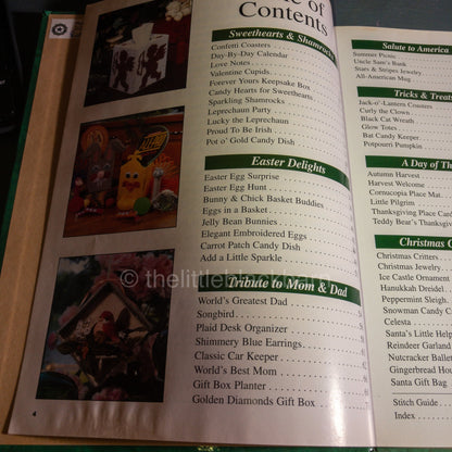 House of White Birches, Festival of Holiday, Plastic Canvas, Vintage 1995 Hardcover Book