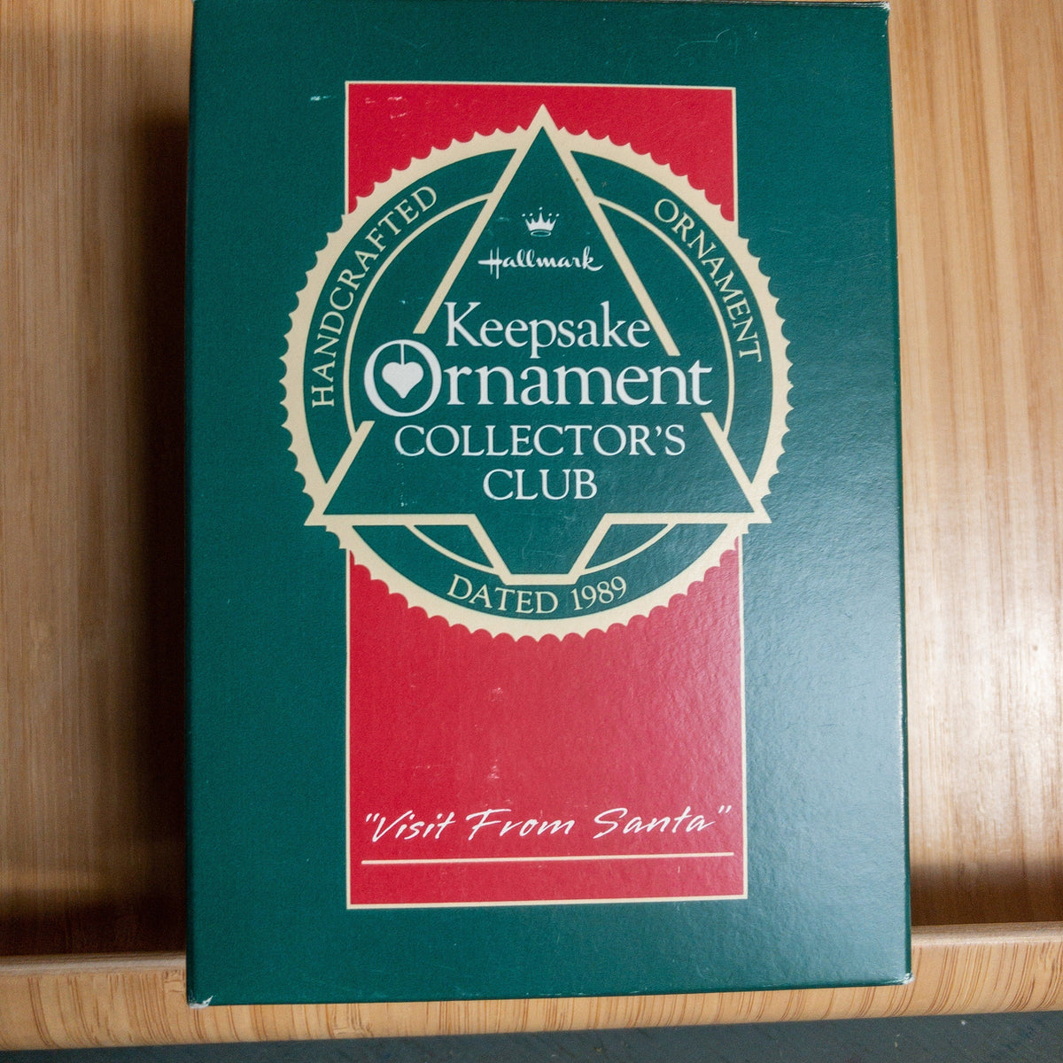 Hallmark, Visit From Santa, Club, Vintage 1989, Keepsake Collectors Club Ornament, QXC5802