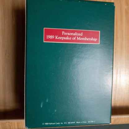 Hallmark, Visit From Santa, Club, Vintage 1989, Keepsake Collectors Club Ornament, QXC5802