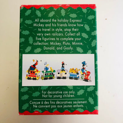 Hallmark, Mickey's Locomotive Merry Miniatures, Dated 1998, Keepsake Ornaments, QRP8496