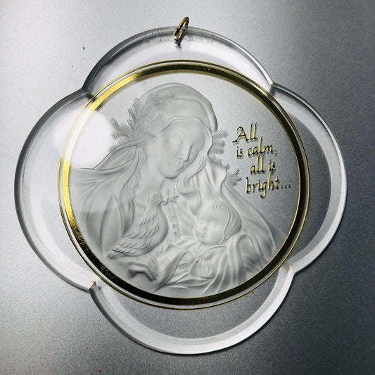 Hallmark, Madonna & Child, Acrylic, Vintage 1984, Ornament, QX3441*