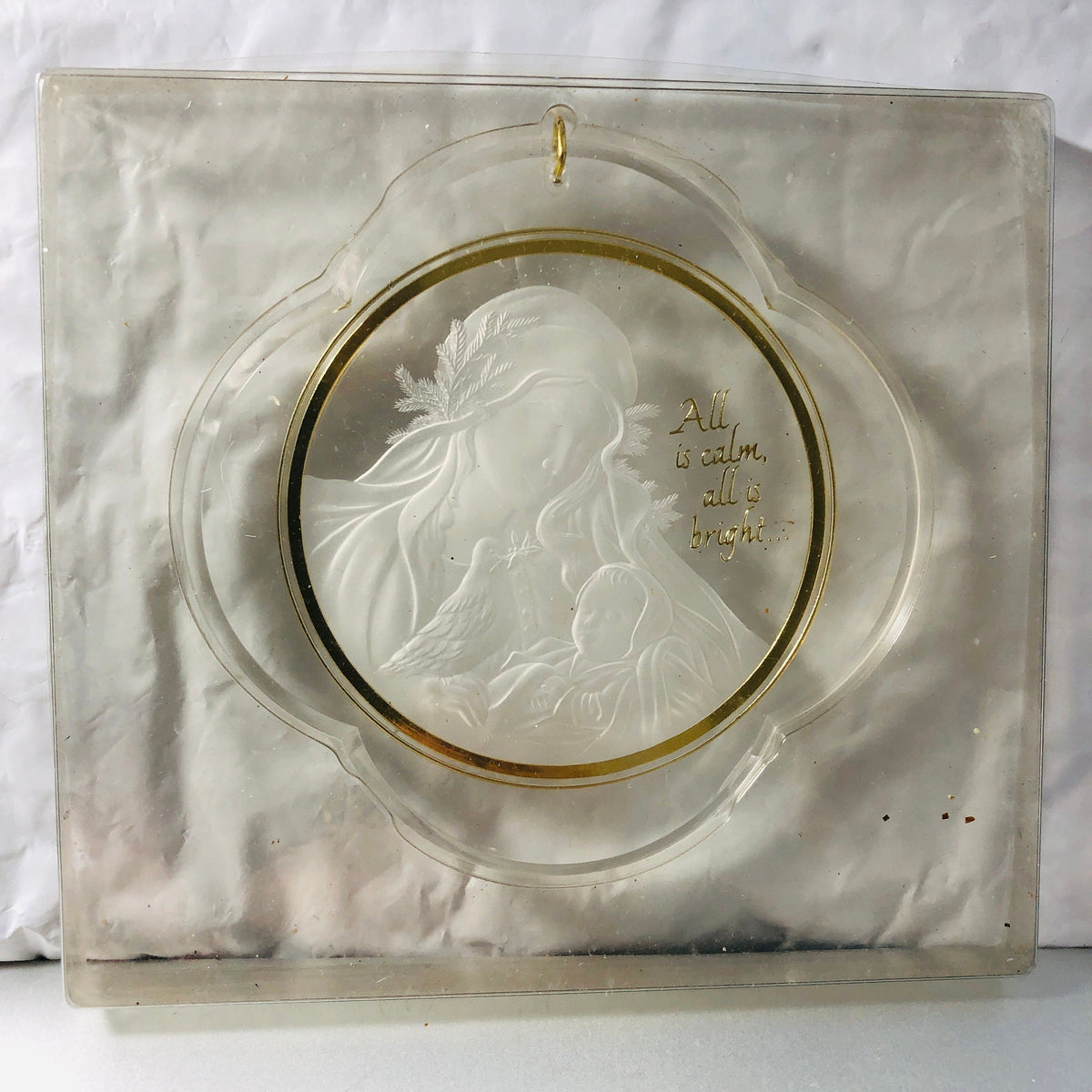 Hallmark, Madonna & Child, Acrylic, Vintage 1984, Ornament, QX3441*