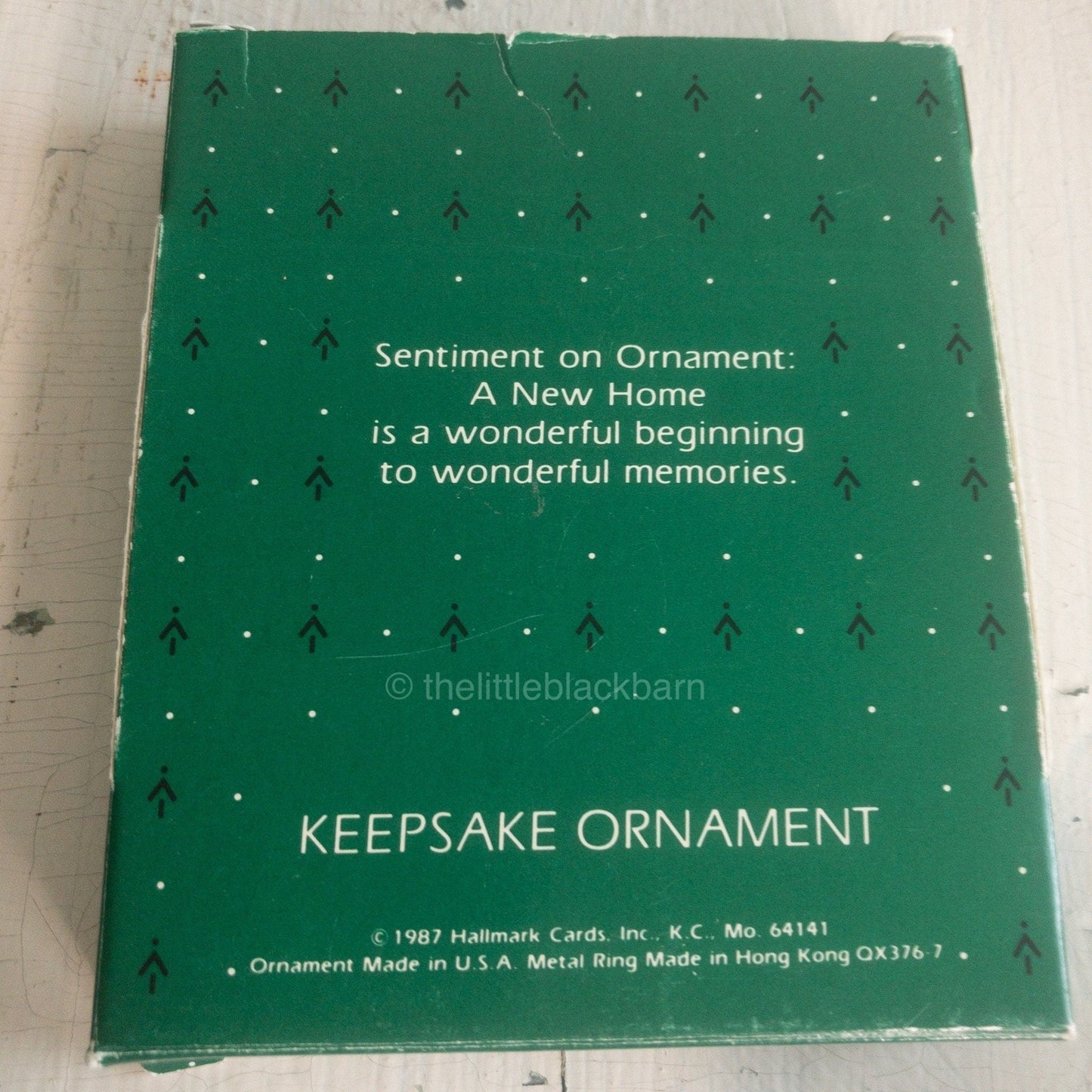 Hallmark, New Home Mirrored Acrylic, Dated 1987, Keepsake Ornament, QX3767