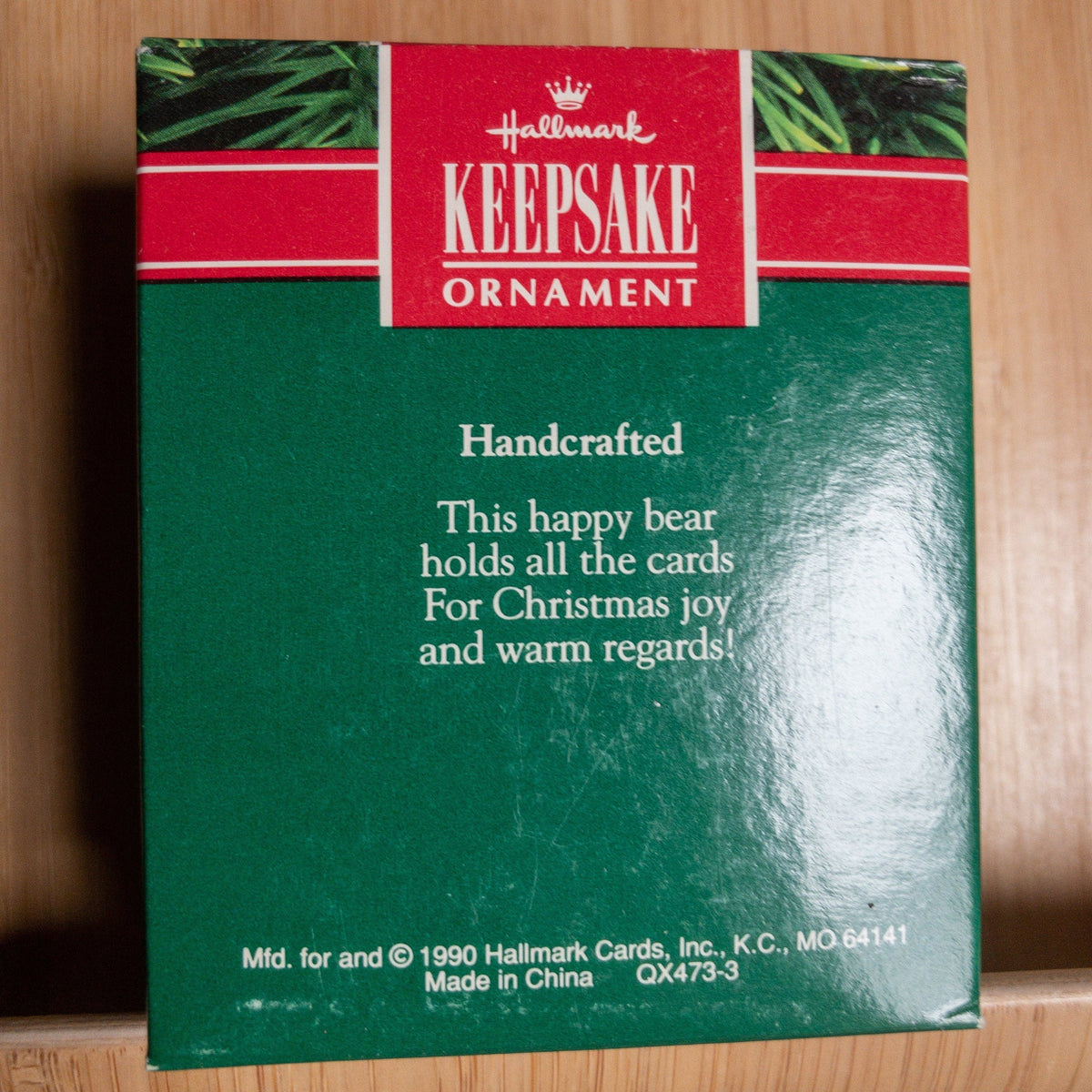 Hallmark, Beary Good Deal, Vintage 1990, Keepsake Ornament, QX473-3