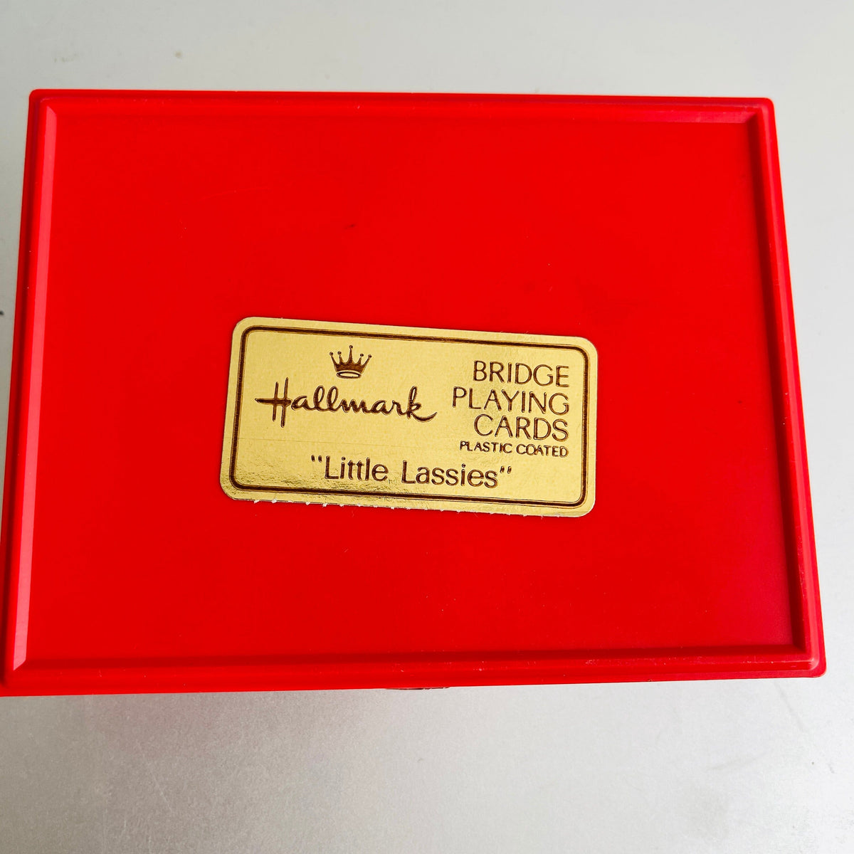 Hallmark, Little Lassies, Bridge Playing Cards, two decks, Plastic Coated , Vintage cards