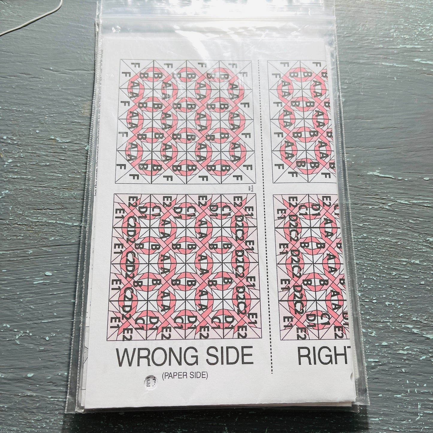 Paper Panache Patterns, Quilting Pattern Choice 0f 3, Paper Pieced Foundation Patterns,, See Description*