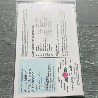 Paper Panache Patterns, Quilting Pattern Choice 0f 3, Paper Pieced Foundation Patterns,, See Description*