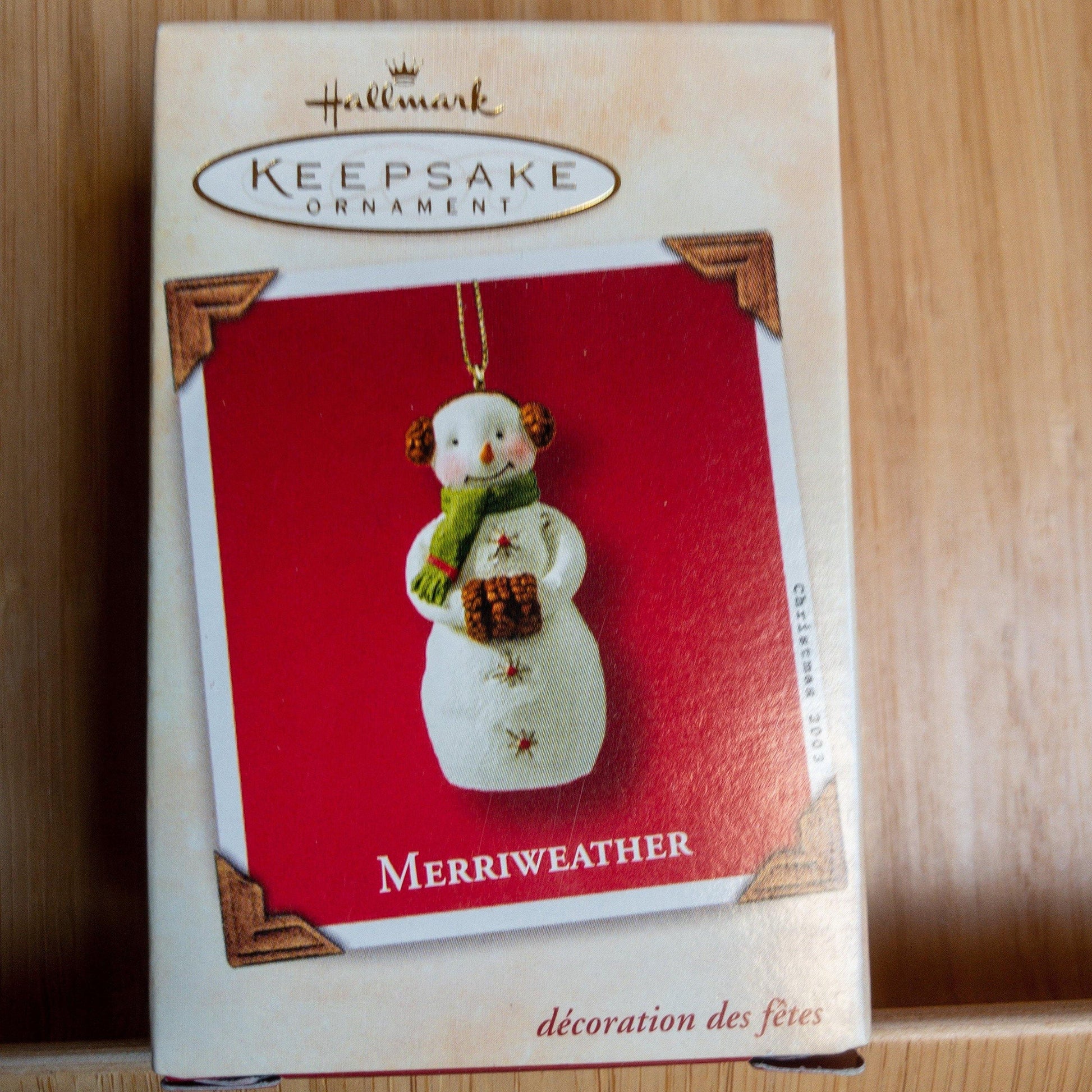 Hallmark, Merriweather, Dated 2003, Keepsake Ornament, WD2875