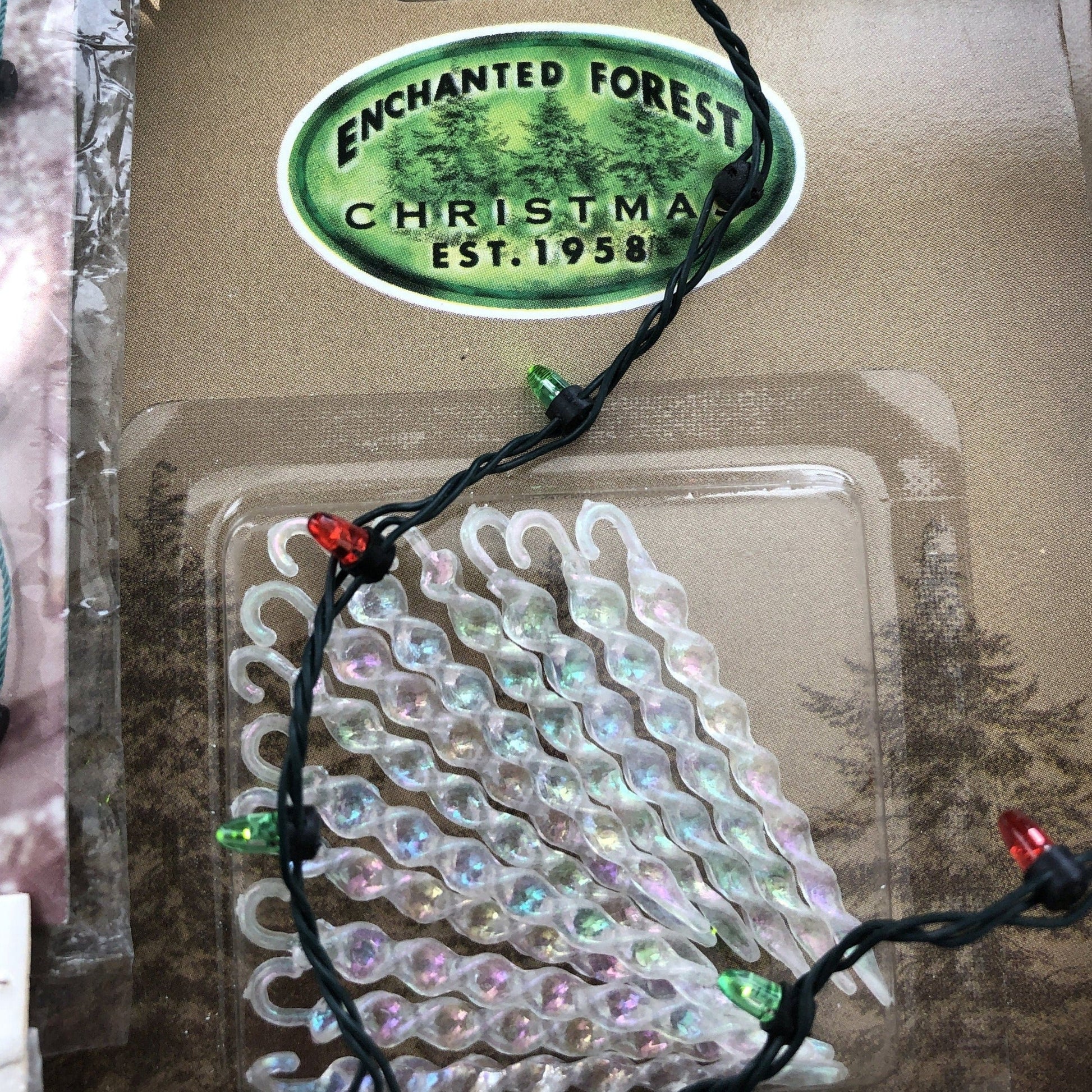 Set of 5 Mini Decoration Packs and a String of Battery Powered Mini Lights (Yes they work!)