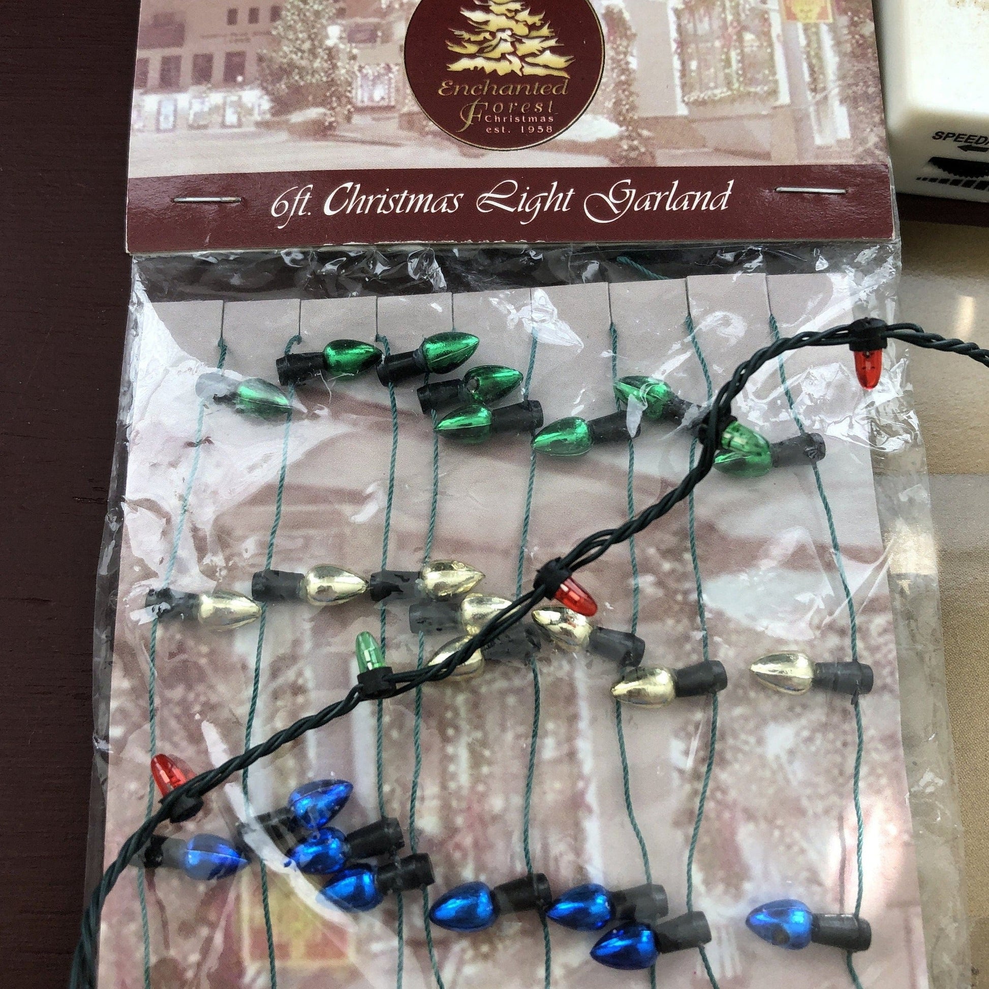Set of 5 Mini Decoration Packs and a String of Battery Powered Mini Lights (Yes they work!)