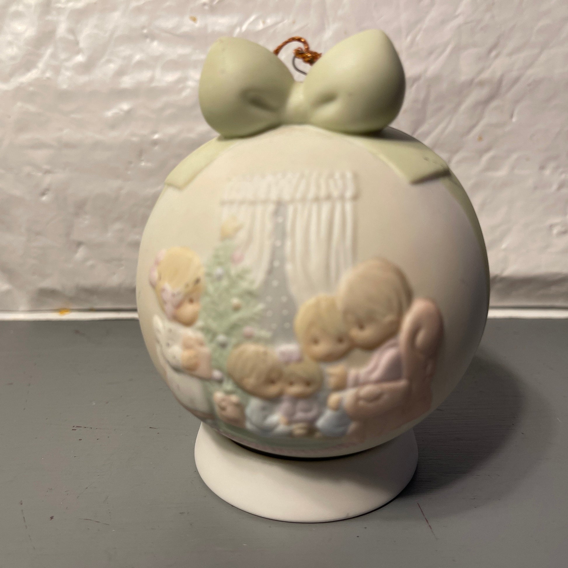 Precious Moments May Your Christmas Be A Happy Home Dated 1990 Annual Edition Collectible Ornament*