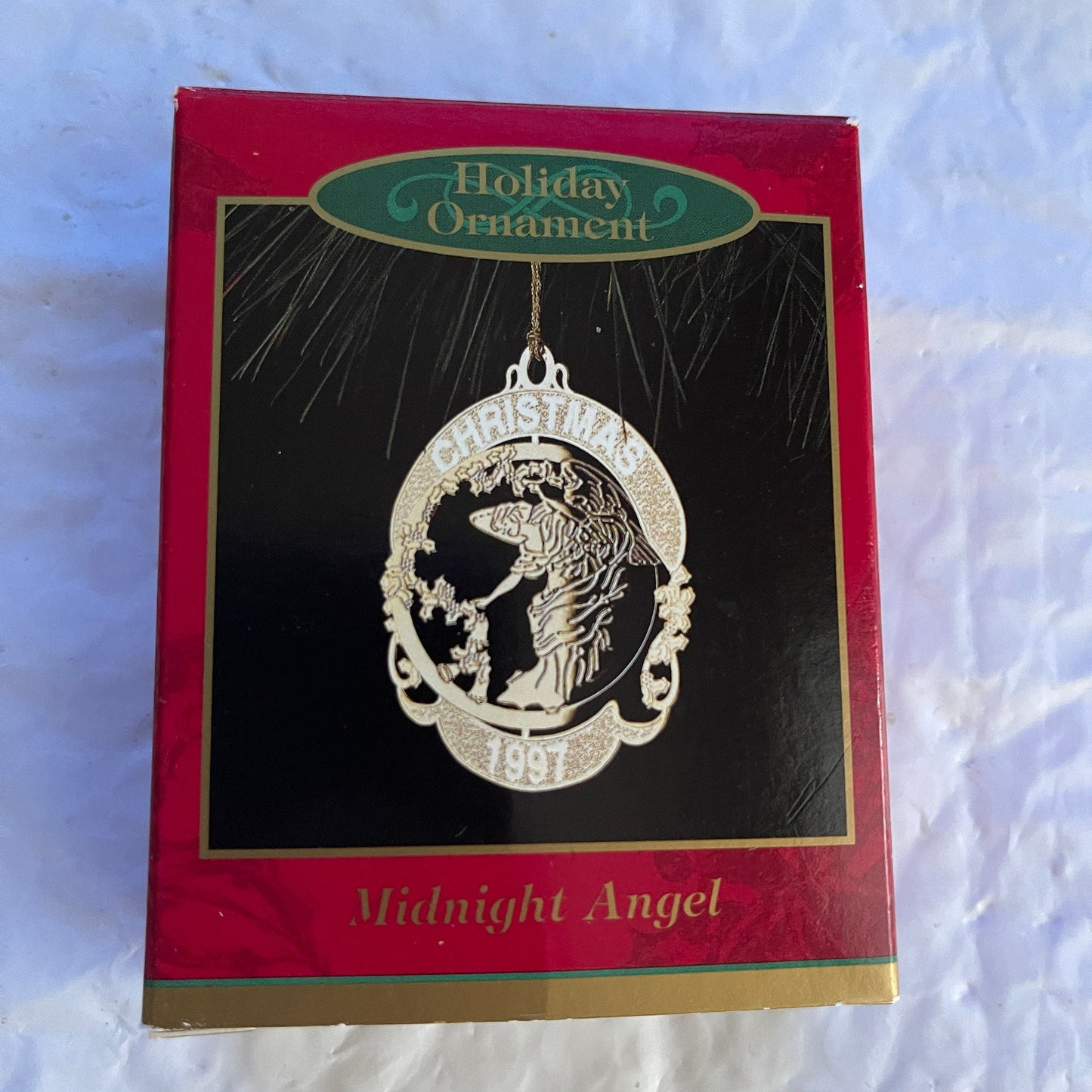 Hallmark Midnight Angel Vintage 1997 Gold-tone Ensemble Ornament